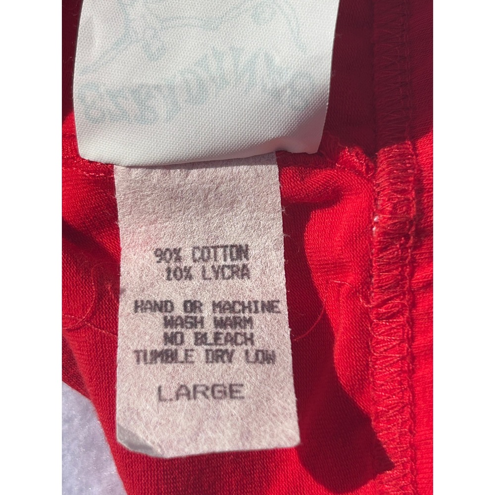 Ezra Danze Red Women's Dance Top Bra Large - Picture 6 of 7